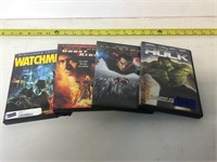 Set of Four Super Hero/Comic Book Movie DVDs