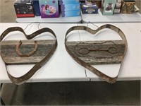 RUSTIC HEART SHAPED WALL HANGING