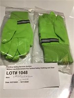 Set of 2 3M Reflective Glove Size Medium Green