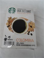 Starbucks Via Instant Medium Roast Coffee 15Packet
