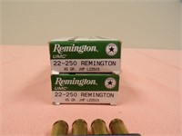 (2) BOXES REMINGTON 22-250 AMMO AND...