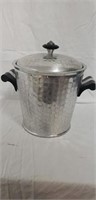 Vintage Puralum Italy Ice Bucket Woth Tongs