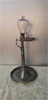 Antique Pewter 18th century Doctors Lamp
14.5"