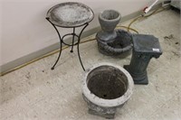 Planters, Fountain, & Plant Table