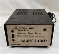 Pyramic Phase Lll 13.8v 7 Amp Reg Power Supply