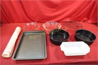 Pie Plates, Tupperware Pastry Mat, Cake Pans,