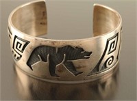 Beautiful Hopi Bear Cuff