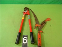 Bolt Cutter and Tree Saw