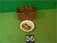 Bird Plate and Basket