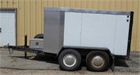 8 x 6.5 Jettaway enclosed white trailer insulated