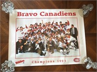 Affiche Bravo Canadiens 1993