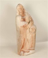 Carved Alabaster Statue