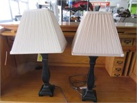 Pair 20" Modern Table Lamps
