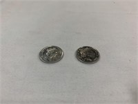 1x 5 Cent Fiji Coin, 1x 5 Cent Australia