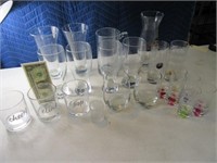 LOT Asst Glasses & Barware Shotglasses PIlsner