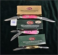 Lot of 3 Case XX knives