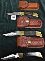 Lot of 3 Case XX Knives all with Sheaths