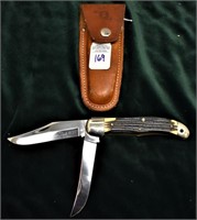 1973-75 Queen Steele Folding Hunter with sheath