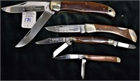 Lot of 4 Queen Rawhide Series Knives