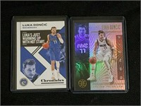 (2) Luka Doncic Panini Illusions Basketball Cards
