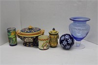 Mixed Lot Vase,Cups,Jar,Bowl