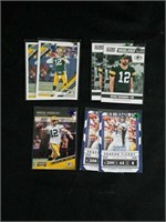 (7) Collectiable Aaron Rodgers Football Cards