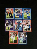 (8) 2020 Donruss NFL Game Jersey Cards