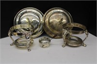 Vintage Silver Warmers with Tops