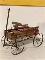 Small Metal & wood child's toy wagon