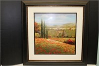 LandScape Oil Painting By Nan 32 x 32 Musem Framed