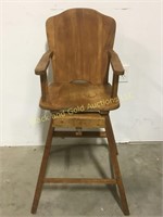 Wooden high-chair