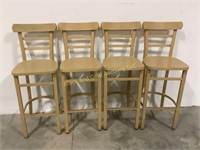 (4) Restaurant style metal chairs