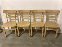 (4) Metal Restaurant style dining chairs