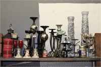 X Large Lot of Candle Holders