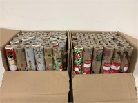 (2) Boxes full of Holiday wrap