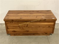 41.5" long Pine lift top pine chest
