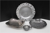 Silver and Pewter Trays