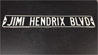 Jimi Hendrix Metal Road Sign