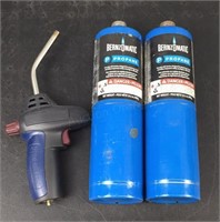 Propane Torch - One Cylinder Full, One About Half