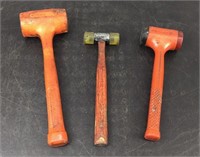 Lot Of Coated Iron Hammers