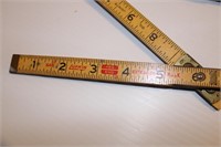 Vintage Lufkin X46 Wood Folding Measuring Stick 72