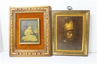 Wood Framed Oil Paintings  9 x 11 and 8 x 10