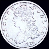 1835 Capped Bust Quarter ABOUT UNCIRCULATED