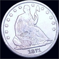 1871-S Seated Half Dollar XF/AU