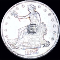 1875-S Silver Trade Dollar UNCIRCULATED