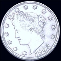 1902 Liberty Victory Nickel LIGHTLY CIRCULATED