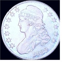 1829 Capped Bust Half Dollar ABOUT UNCIRCULATED