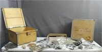 Box With Motorcycle Parts, Gaskets