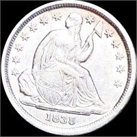 1838 Seated Liberty Dime CLOSELY UNCIRCULATED