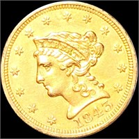 1843 $2.50 Gold Quarter Eagle UNCIRCULATED